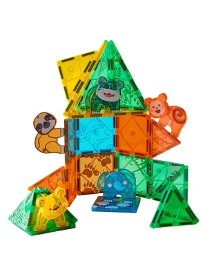 Playbox Klocki magnetyczne (38 szt.) "Safari" - 3+ rozmiar: onesize
