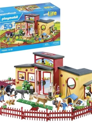 PLAYMOBIL ZESTAW KLOCKI KONSTRUKCYJNE HOTEL DLA ZWIERZĄT ŁAPKA 71599