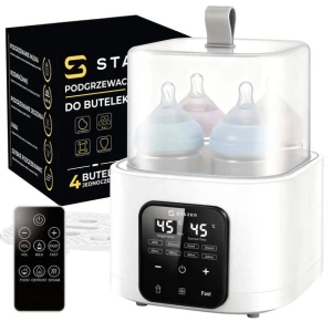 Podgrzewacz i sterylizator wyparzacz do butelek pokarmu mleka 6w1 4 butelki