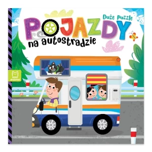 Pojazdy na autostradzie. Duże puzzle Aksjomat