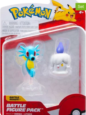 Pokémon 2-częściowy zestaw figurek "Pokemon Litwick & Horsea" do zabawy - 4+ rozmiar: onesize