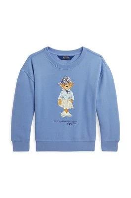 Polo Ralph Lauren bluza dziecięca kolor niebieski z nadrukiem 312941152002