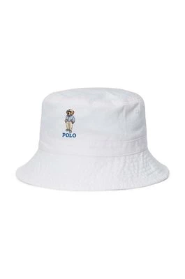 Polo Ralph Lauren kapelusz bawełniany dziecięcy kolor biały bawełniany 323945504001