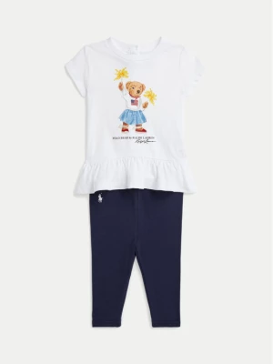 Polo Ralph Lauren Komplet t-shirt i legginsy 310942863001 Granatowy Regular Fit