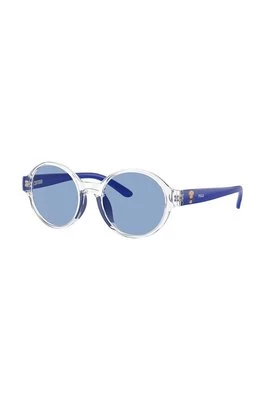 Polo Ralph Lauren okulary przeciwsłoneczne dziecięce kolor niebieski 0PP9508U