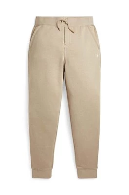 Polo Ralph Lauren spodnie dresowe dziecięce kolor beżowy gładkie 323799362032