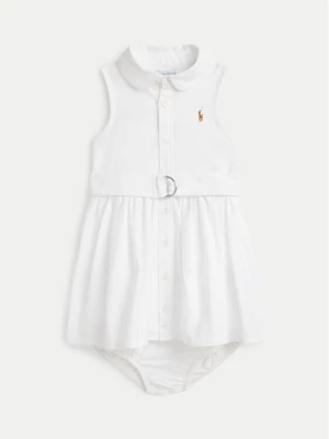 Polo Ralph Lauren Sukienka codzienna 310934188001 Biały Regular Fit