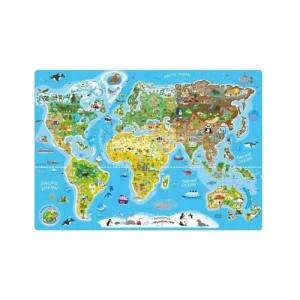 Popularne puzzle Mapa świata, 160 elementów 4-Home