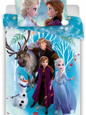 ﻿POŚCIEL 160x200 KRAINA LODU FROZEN DISNEY ELSA ANNA OLAF