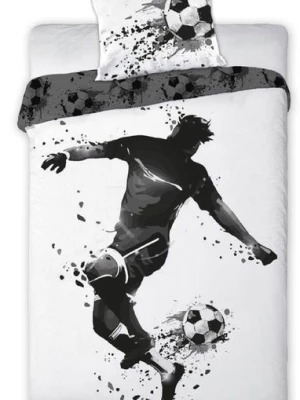 Pościel bawełniana 140x200 piłka piłkarz pościel dla pilkarza trampkarz