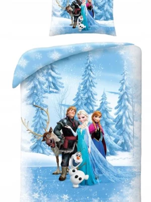﻿Pościel Bawełniana 160x200 KRAINA LODU FROZEN Elsa i Anna