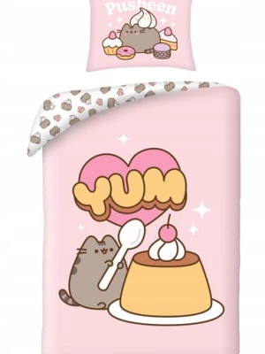 Pościel dziecięca Pusheen 140 x 200 cm Halantex 100% bawełna kot kotek Pościel dziecięca Pusheen 140 x 200 cm Halantex 100% bawełna kot kotek