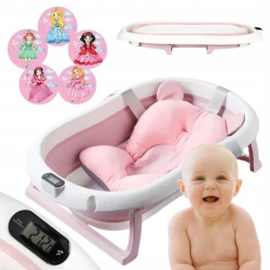 ﻿PRIMABOBO Wanienka składana PREMIUM dla dziecka Termometr PODUSZKA + GRATIS