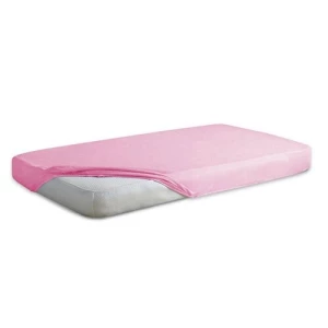 Prześcieradło dziecięce nieprzepuszczalne jersey różowy, 70 x 140 cm BabyMatex