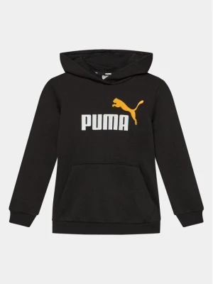 Puma Bluza Ess+ 2 Col Big Logo 586987 Czarny Regular Fit