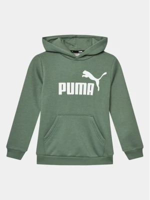 Puma Bluza Ess Big Logo 586965 Zielony Regular Fit