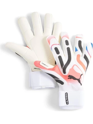 Puma Rękawice bramkarskie "Ultra Ultimate Hybrid" w kolorze białym rozmiar: 25