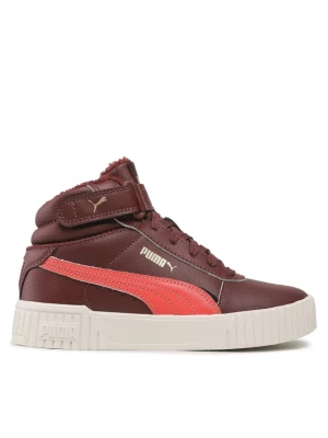 Puma Sneakersy Carina 2.0 Mid Wtr Jr 387380 02 Bordowy