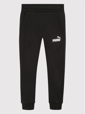 Puma Spodnie dresowe Essential Logo 586974 Czarny Regular Fit