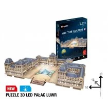 Puzzle 3D 137 el. Pałac Luwr LED Cubic Fun