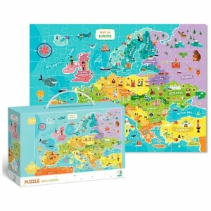 Puzzle Dodo Mapa Europy, 100 elementów 4-Home