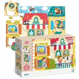 Puzzle Dodo Pets, 18 elementów 4-Home