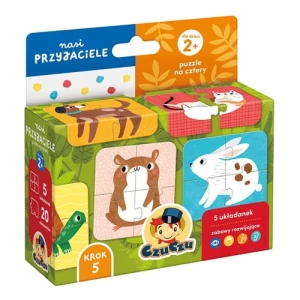 Puzzle na cztery. Nasi Przyjaciele 2+ CzuCzu Czuczu