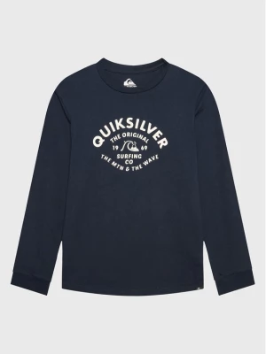 Quiksilver Bluzka Script Talk EQBZT04514 Granatowy Regular Fit