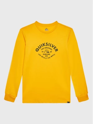 Quiksilver Bluzka Script Talk EQBZT04514 Żółty Regular Fit