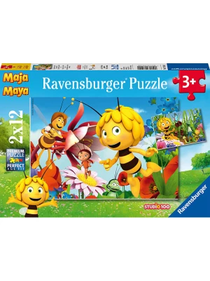 Ravensburger 12-częściowe puzzle (2 szt.) "Maya the Bee on a flower meadow" - 3+ rozmiar: onesize