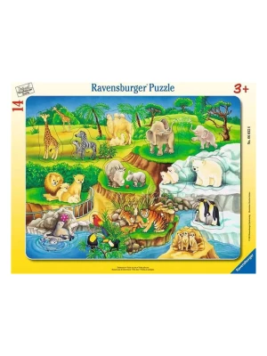 Ravensburger 14-częściowe puzzle "Visit to the zoo" - 3+ rozmiar: onesize