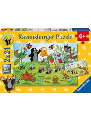 Ravensburger 24-częściowe puzzle (2 szt.) "The mole in the garden" - 4+ rozmiar: onesize