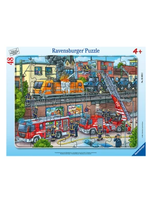 Ravensburger 48-częściowe puzzle "Fire department operation on the railroad tracks" - 4+ rozmiar: onesize Ravensburger 48-częściowe puzzle "Fire department operation on the railroad tracks" - 4+ rozmiar: onesize