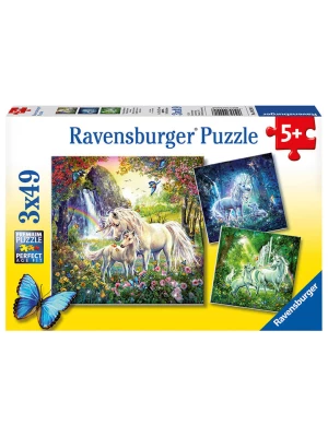 Ravensburger 49-częściowe puzzle (3 szt.) "Beautiful unicorns" - 5+ rozmiar: onesize Ravensburger 49-częściowe puzzle (3 szt.) "Beautiful unicorns" - 5+ rozmiar: onesize