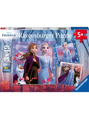 Ravensburger Puzzle (3 szt.) "Kraina Lodu"- 3 x 49 szt. - 5+ rozmiar: onesize