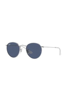 Ray-Ban okulary przeciwsłoneczne dziecięce JUNIOR ROUND kolor niebieski 0RJ9547S
