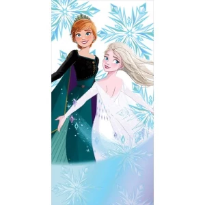Ręcznik kąpielowy dla dzieci Kraina lodu Księżniczki Anna i Elsa, 70 x 140 cm 4-Home
