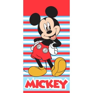 Ręcznik kąpielowy dla dzieci Mickey Mouse Zawsze z uśmiechem, 70 x 140 cm 4-Home