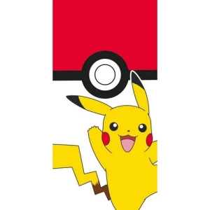 Ręcznik kąpielowy dla dzieci Pokemon Pokeball i Pikachu, 70 x 140 cm 4-Home