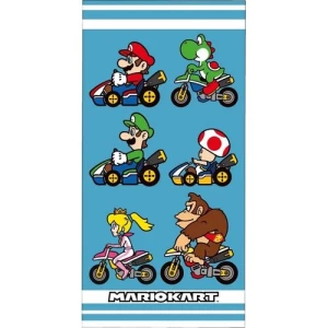 Ręcznik kąpielowy dla dzieci Super Mario Kart, 70 x 140 cm 4-Home