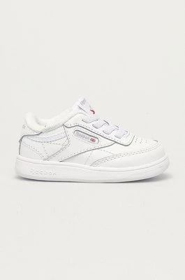Reebok Classic Buty skórzane dziecięce FZ2095 kolor biały