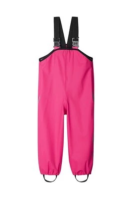 Reima spodnie przeciwdeszczowe dziecięce kolor różowy