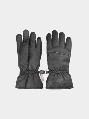 Rękawice narciarskie Thinsulate© dziewczęce - czarne 4F JUNIOR