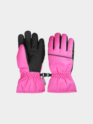 Rękawice narciarskie Thinsulate© dziewczęce - różowe 4F JUNIOR
