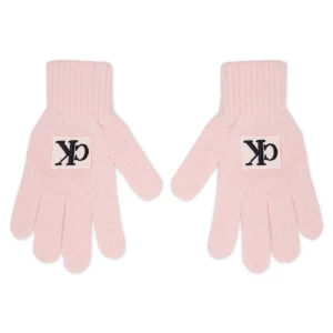 Rękawiczki dziecięce Calvin Klein Jeans Monogram IU0IU00363 Pink Blush PNK