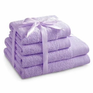 Restilo Komplet ręczników Amari jasnofioletowy, 2 szt. 50 x 100 cm, 2 szt. 70 x 140 cm