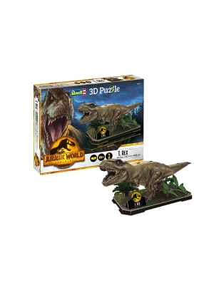 Revell 45-częściowe puzzle 3D "Jurassic World Dominion - T. Rex" - 10+ rozmiar: onesize Revell 45-częściowe puzzle 3D "Jurassic World Dominion - T. Rex" - 10+ rozmiar: onesize