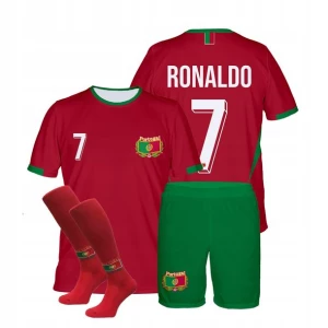 ﻿RONALDO PORTUGALIA strój komplet getry rozm. 122