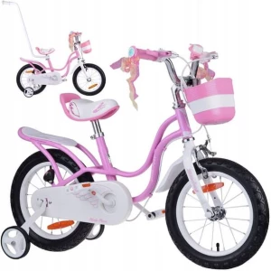 ﻿RoyalBaby dziecięcy Rower 14" Little Swan koszyk kółka boczne RB14-18