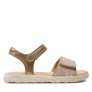 Sandały Geox J Sandal Haiti Girl J028ZA 007NF C0208 S Złoty